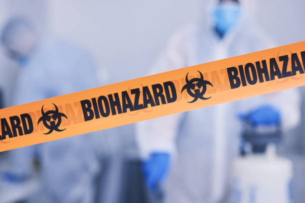 Professional Biohazard Cleanup technician working in Chatham, MA